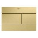 Placa accionamiento PS2 DUAL Duplo S, descarga dual, 194x6x134 mm, oro cepillado, (A8902243VA)