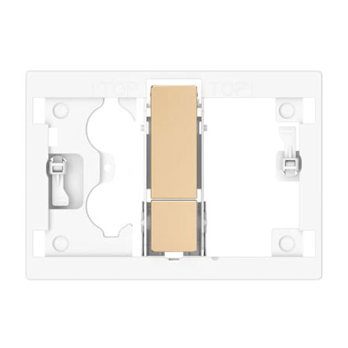 Pulsador de placa Duplo S acc. descarga dual PS4, p/combinar c/panel frontal PS4, 194x137x89 mm, oro rosado, (A8904213RG)