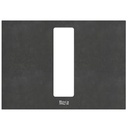 Panel Duplo S frontal para combinar con pulsadores PS4, 202x145x145 mm, porcelana negra, (A8905213EE)