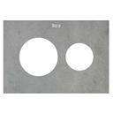 Panel Duplo S frontal para combinar con pulsadores PS3, 202x3x145 mm, hormigón, (A8905233CC)