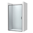 Frontal ducha Victoria Plus (1 hoja corredera +1 fija), 1300x50x2000 mm, negro mate (AM12B5147D0016NMN)