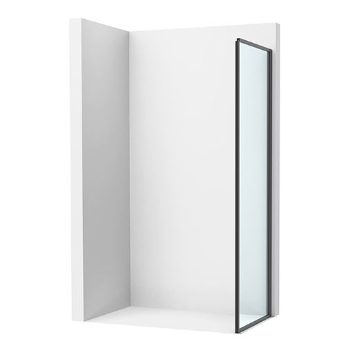 [PROCAM12C3207D0016NMN] Lateral fijo Victoria Plus, 800x50x2000 mm, cristal transparente, perfil negro mate, (AM12C3207D0016NMN)