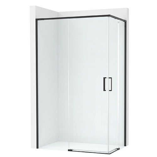 [PROCAM20H2BC7D0016NMN] Angular ducha Ura (2 hojas correderas +2 fijas), 700x50x2000 mm, negro mate (AM20H2BC7D0016NMN)