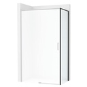 Lateral fijo Ura, 700x50x2000 mm, cristal transparente, perfil negro mate, (AM20K2BC7D0016NMN)