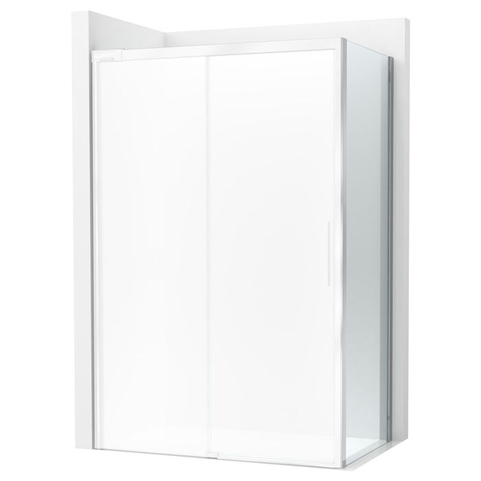 [PROCAM2843847D0012NMN] Lateral fijo Naray LF 900x68x2000 mm, cristal transparente, perfil plata brillo, (AM2843847D0012NMN)