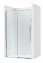 Frontal ducha Brisa L2-E (1 hoja corredera +1 fija) 1200x50x2000 mm, plata brillo, (AM34312012M)