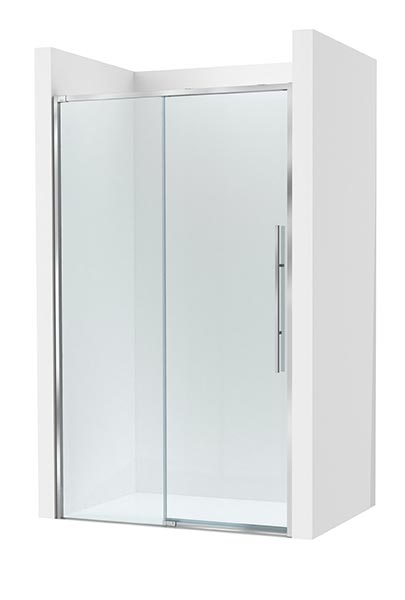 [PROCAM34313012M] Frontal ducha Brisa L2-E (1 hoja corredera +1 fija) 1300x50x2000 mm, plata brillo, (AM34313012M)