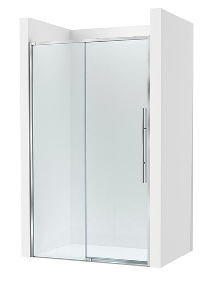 [PROCAM34314012M] Frontal ducha Brisa L2-E (1 hoja corredera +1 fija) 1400x50x2000 mm, plata brillo, (AM34314012M)