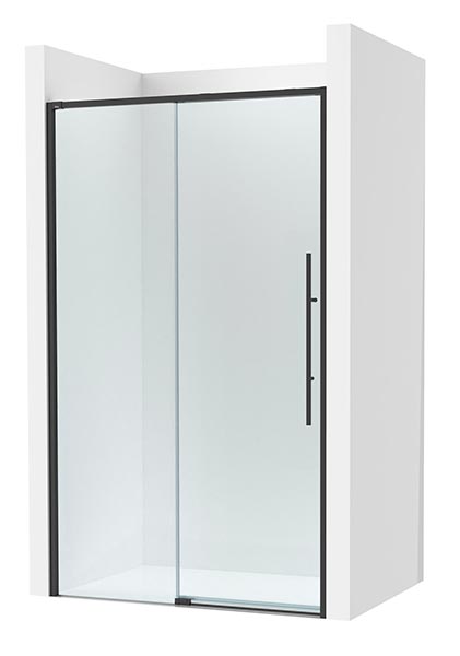 [PROCAM34314516M] Frontal ducha Brisa L2-E (1 hoja corredera +1 fija) 1450x50x2000 mm, negro mate, (AM34314516M)