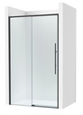 Frontal ducha Brisa L2-E (1 hoja corredera +1 fija) 1500x50x2000 mm, negro mate, (AM34315016M)
