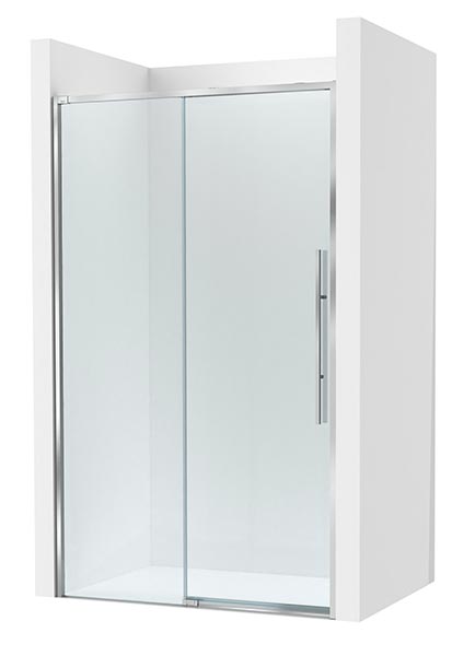 Frontal ducha Brisa L2-E (1 hoja corredera +1 fija) 1550x50x2000 mm, plata brillo, (AM34315512M)