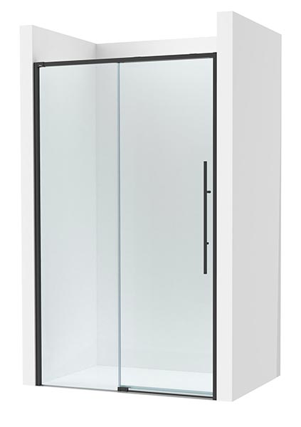 [PROCAM34315516M] Frontal ducha Brisa L2-E (1 hoja corredera +1 fija) 1550x50x2000 mm, negro mate, (AM34315516M)