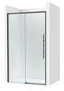Frontal ducha Brisa L2-E (1 hoja corredera +1 fija) 1550x50x2000 mm, negro mate, (AM34315516M)