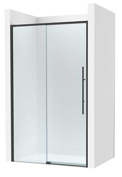 [PROCAM34316516M] Frontal ducha Brisa L2-E (1 hoja corredera +1 fija) 1650x50x2000 mm, negro mate, (AM34316516M)