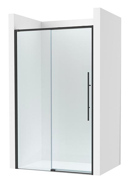 [PROCAM34317516M] Frontal ducha Brisa L2-E (1 hoja corredera +1 fija) 1750x50x2000 mm, negro mate, (AM34317516M)