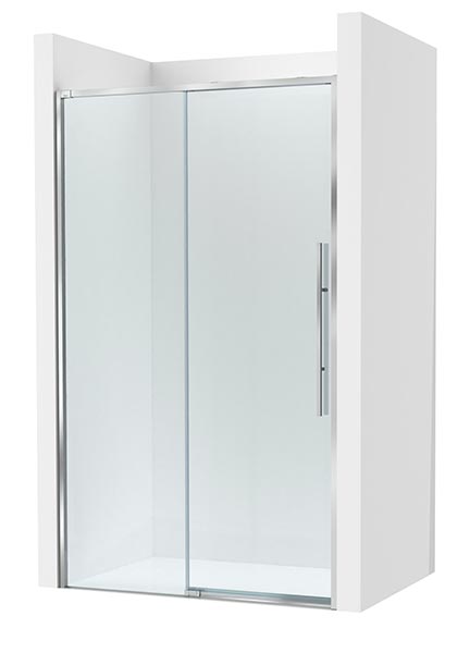 [PROCAM34318012M] Frontal ducha Brisa L2-E (1 hoja corredera +1 fija) 1800x50x2000 mm, plata brillo, (AM34318012M)
