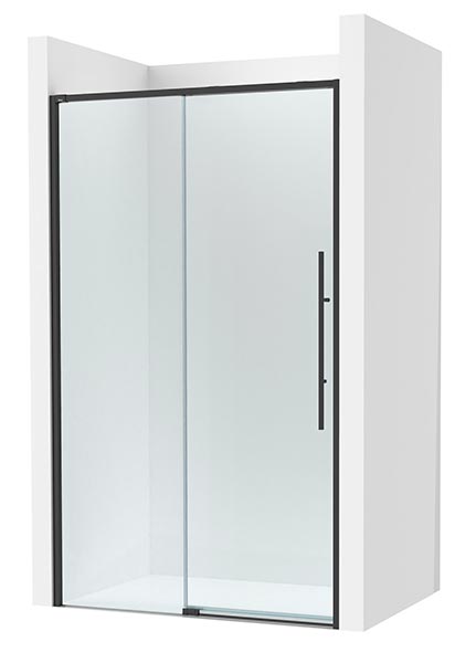 [PROCAM34319016M] Frontal ducha Brisa L2-E (1 hoja corredera +1 fija) 1900x50x2000 mm, negro mate, (AM34319016M)