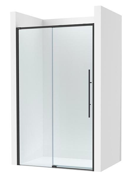 [PROCAM34320016M] Frontal ducha Brisa L2-E (1 hoja corredera +1 fija) 2000x50x2000 mm, negro mate, (AM34320016M)