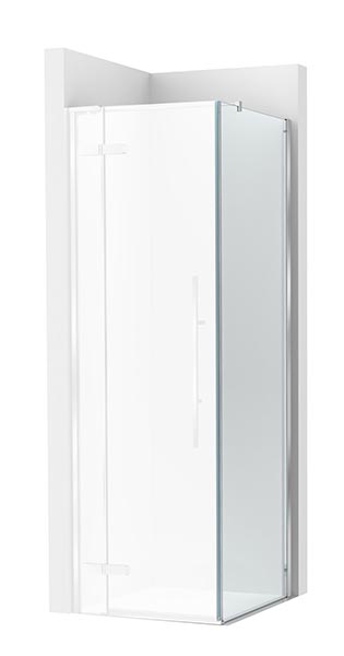 [PROCAM34407012M] Frontal ducha Brisa PLF (1 hoja batiente +1 fija) 700x100x2000 mm, plata brillo, (AM34407012M)