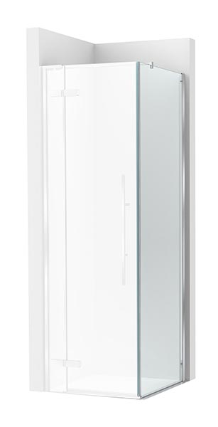 [PROCAM34414012M] Frontal ducha Brisa PLF (1 hoja batiente +1 fija) 1400x100x2000 mm, plata brillo, (AM34414012M)