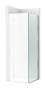 Frontal ducha Brisa PLF (1 hoja batiente +1 fija) 1400x100x2000 mm, plata brillo, (AM34414012M)
