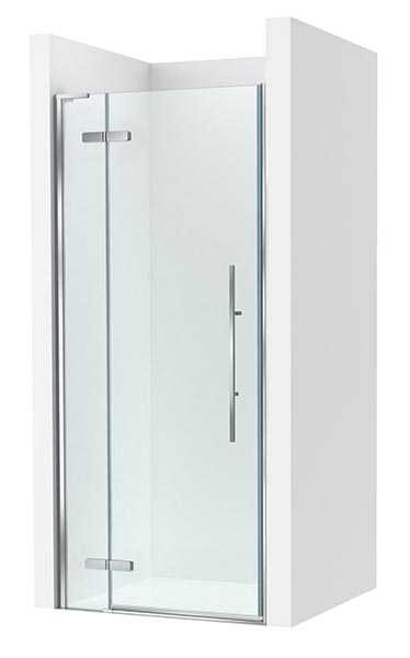 [PROCAM37208012M] Frontal ducha Brisa PEF (1 hoja batiente +1 fija) 800x100x2000 mm, plata brillo, (AM37208012M)