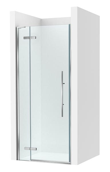[PROCAM37210012M] Frontal ducha Brisa PEF (1 hoja batiente +1 fija) 1000x100x2000 mm, plata brillo, (AM37210012M)