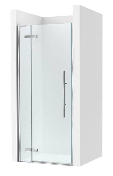 [PROCAM37211012M] Frontal ducha Brisa PEF (1 hoja batiente +1 fija) 1100x100x2000 mm, plata brillo, (AM37211012M)