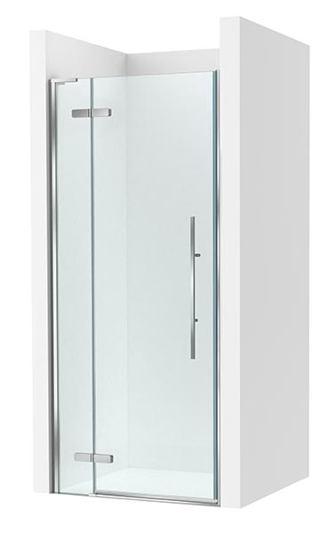 [PROCAM37212012M] Frontal ducha Brisa PEF (1 hoja batiente +1 fija) 1200x100x2000 mm, plata brillo, (AM37212012M)