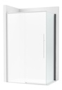 Lateral fijo Brisa LF-C 800x50x2000 mm, cristal transparente, perfil negro mate, (AM37308016M)