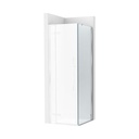 Lateral fijo Brisa LF 750x50x2000 mm, cristal transparente, perfil plata brillo, (AM37407512M)