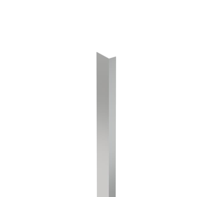 Perfil suplementario horizontal angular Profiles, 50x50x2550 mm, plata brillo, (AM99006502)