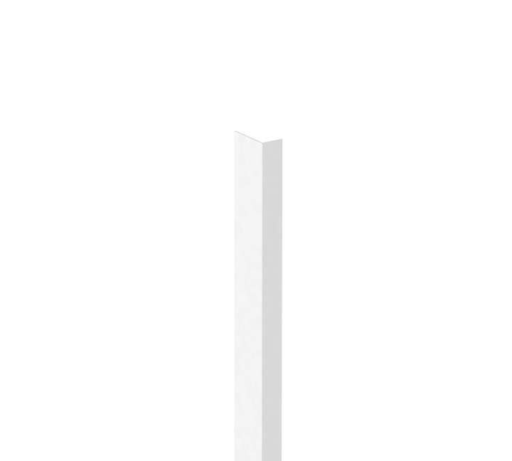 Perfil suplementario horizontal angular Profiles, 50x50x2550 mm, blanco, (AM99006601)