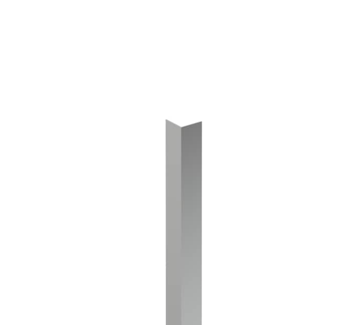 Perfil suplementario horizontal angular Profiles, 50x50x2550 mm, plata brillo, (AM99006702)