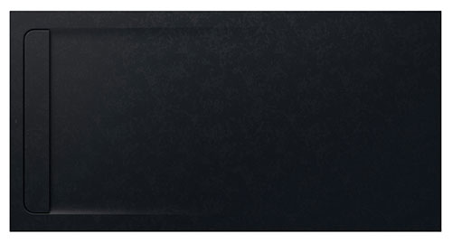 Plato de ducha extraplano de STONEX Aquos 2000x1000x35 mm, negro, (AP6017D03E801400)