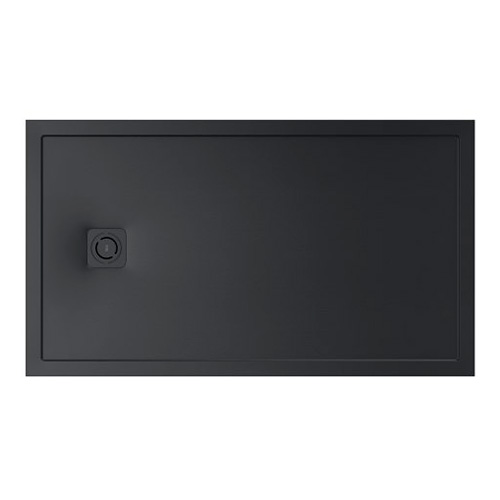 Plato de ducha extraplano de STONEX Terran-N con marco 1000x800x36 mm, negro, (APA023E832001400)
