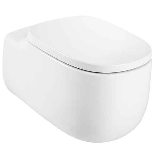 [UROC013] Inodoro Beyond suspendido Rimless con salida horizontal (incluye taza y tapa amortiguada), blanco
