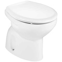 Inodoro Victoria con salida vertical (taza y tapa), blanco